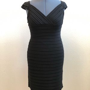 Adrianna Papell stretchy black dress